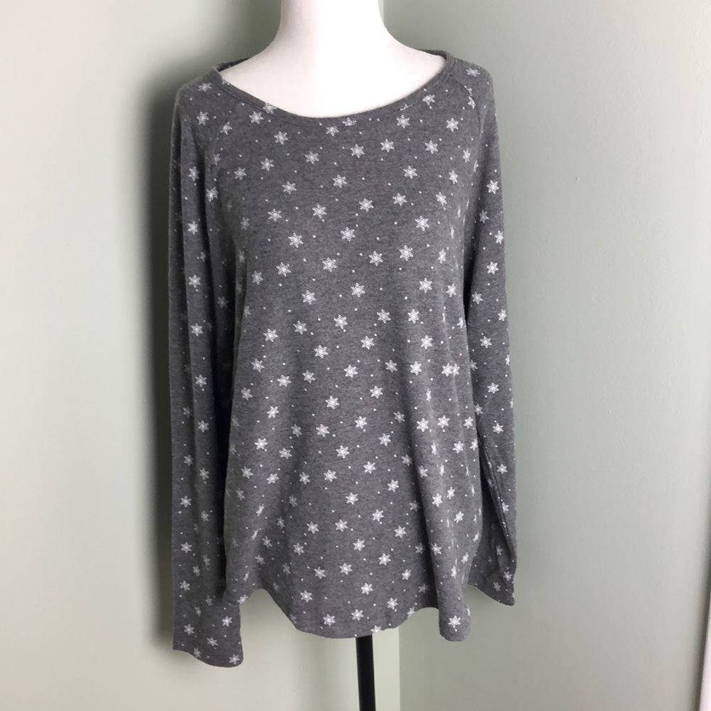 💜 M 💜 Winter Top Snowflakes Christmas Xmas Soft